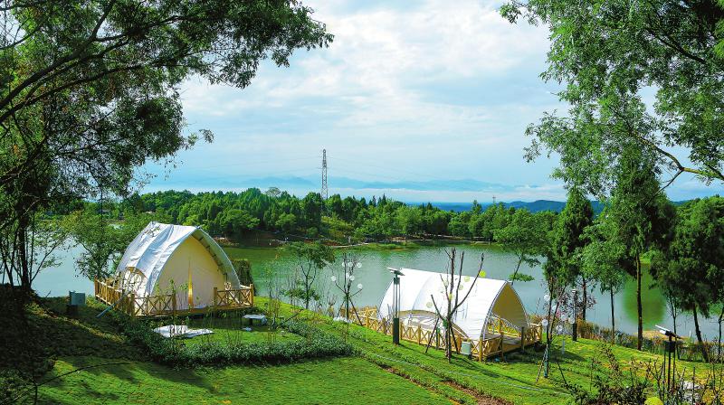 2022四川首届露营季在德阳举行 一场草坪盛宴激发文旅市场新活力「相关图片」