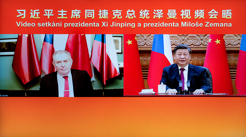 习近平同捷克总统泽曼举行视频会晤「相关图片」