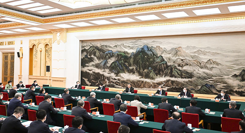 习近平同党外人士座谈并共迎新春时强调 以更加奋发有为的精神状态履职尽责 在凝心聚力服务大局上发挥更大作用 汪洋王沪宁丁薛祥出席「相关图片」