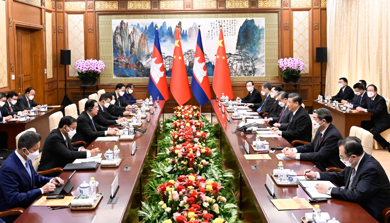 习近平会见柬埔寨首相洪森「相关图片」