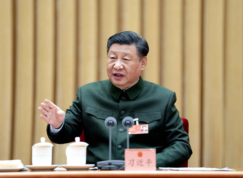 习近平在出席解放军和武警部队代表团全体会议时强调 统一思想认识 强化使命担当 狠抓工作落实 努力开创一体化国家战略体系和能力建设新局面「相关图片」
