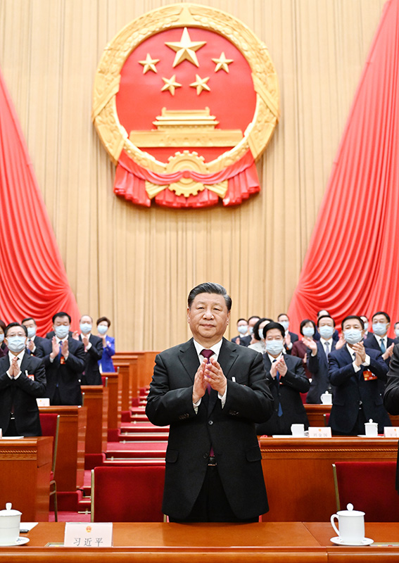 习近平全票当选为国家主席中央军委主席「相关图片」