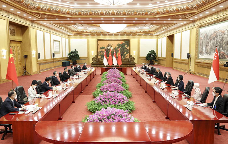 习近平会见新加坡总理李显龙「相关图片」