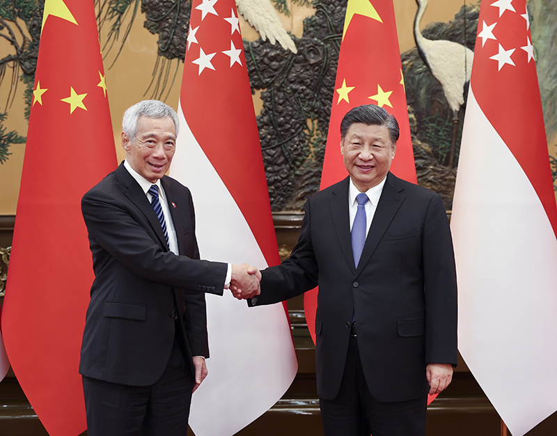 习近平会见新加坡总理李显龙「相关图片」