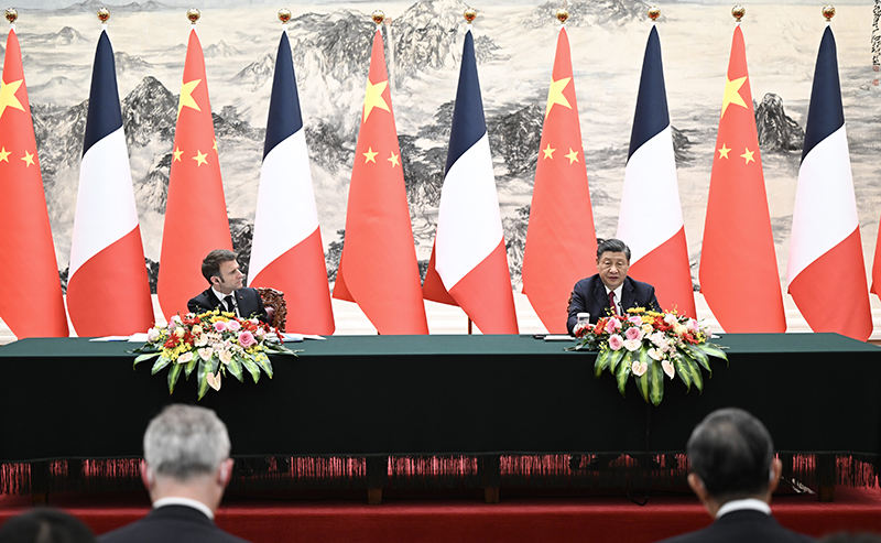习近平同法国总统马克龙举行会谈「相关图片」
