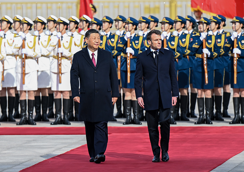 习近平同法国总统马克龙举行会谈「相关图片」