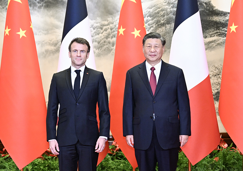 习近平同法国总统马克龙举行会谈「相关图片」