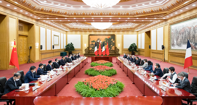 习近平同法国总统马克龙举行会谈「相关图片」