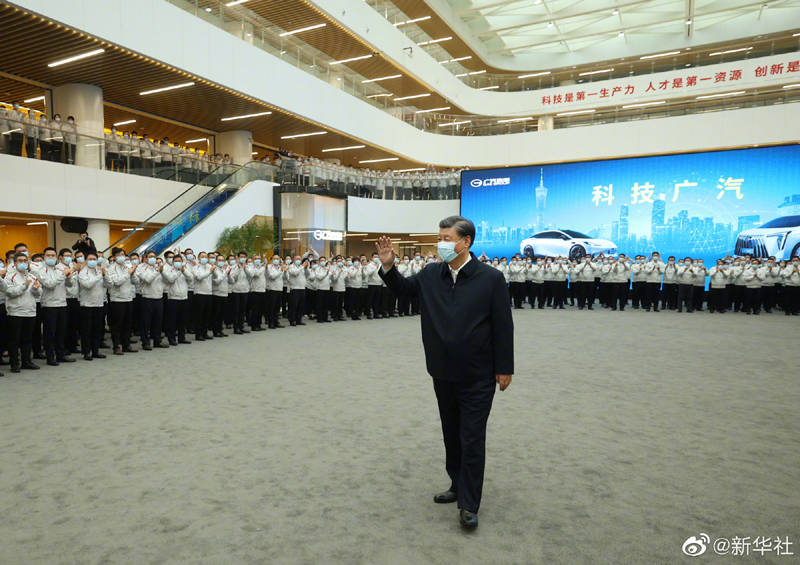 习近平在广州市考察调研「相关图片」