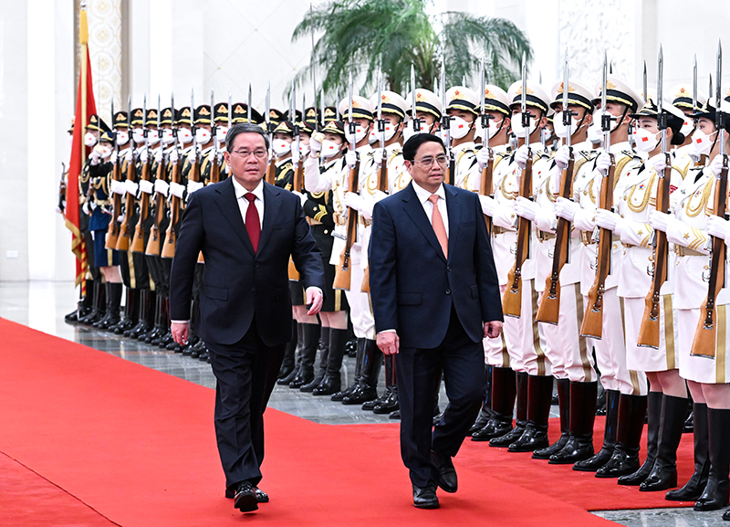 李强同越南总理范明政会谈「相关图片」