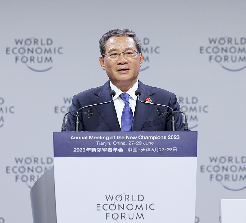 李强出席2023年夏季达沃斯论坛开幕式并致辞「相关图片」
