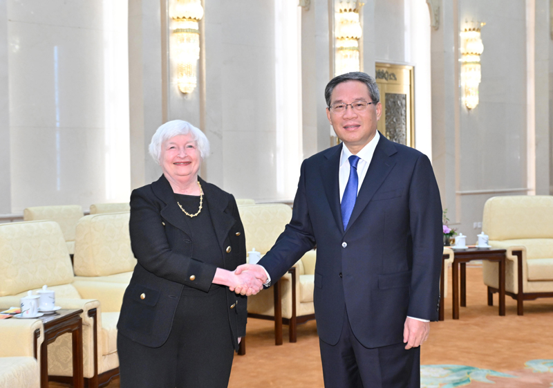 李强会见美国财政部长耶伦「相关图片」