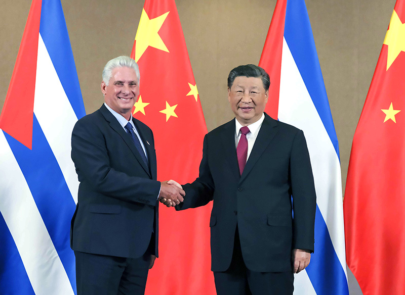 习近平会见古巴国家主席迪亚斯-卡内尔「相关图片」