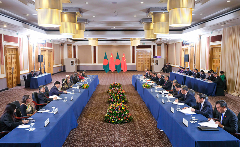 习近平会见孟加拉国总理哈西娜「相关图片」