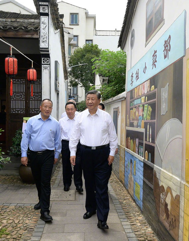 习近平在浙江金华市考察调研「相关图片」