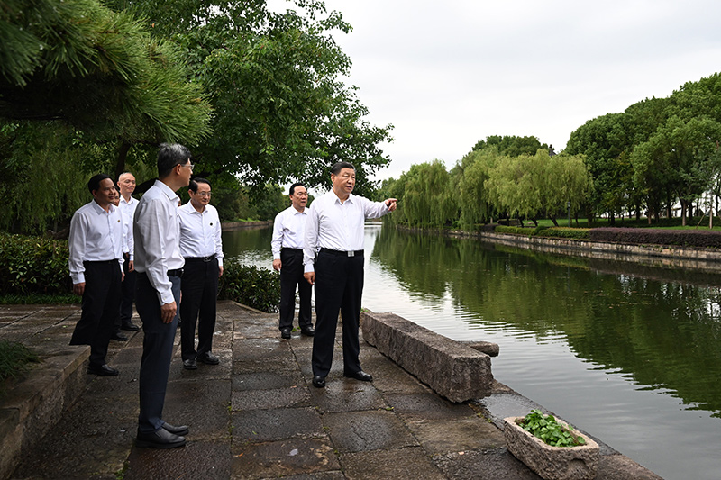 习近平在浙江考察时强调 始终干在实处走在前列勇立潮头 奋力谱写中国式现代化浙江新篇章 返京途中在山东枣庄考察 蔡奇陪同考察「相关图片」