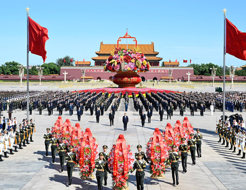 烈士纪念日向人民英雄敬献花篮仪式在京隆重举行 习近平李强赵乐际王沪宁蔡奇丁薛祥李希韩正出席「相关图片」