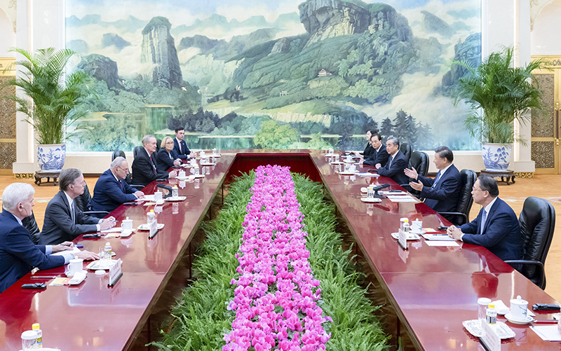 习近平会见美国国会参议院多数党领袖舒默一行「相关图片」