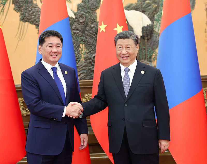 习近平会见蒙古国总统呼日勒苏赫「相关图片」
