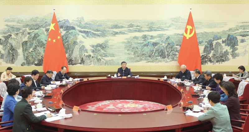 习近平在同全国妇联新一届领导班子成员集体谈话时强调 坚定不移走中国特色社会主义妇女发展道路 组织动员广大妇女为中国式现代化建设贡献巾帼力量 蔡奇出席「相关图片」