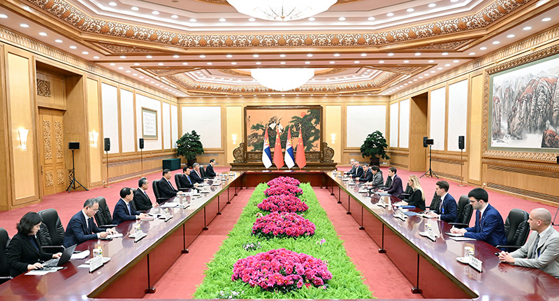 习近平会见塞尔维亚总理布尔纳比奇「相关图片」