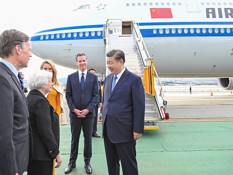 习近平抵达旧金山举行中美元首会晤 同时出席亚太经合组织第三十次领导人非正式会议「相关图片」