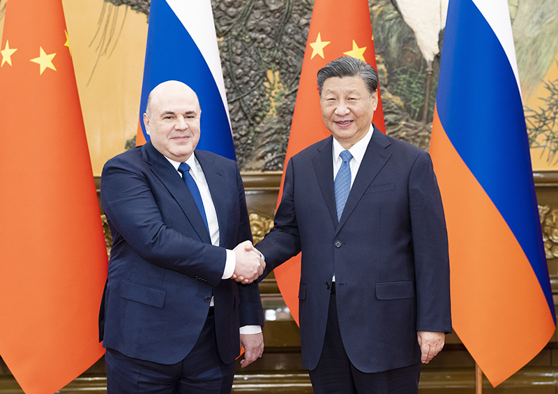 习近平会见俄罗斯总理米舒斯京「相关图片」