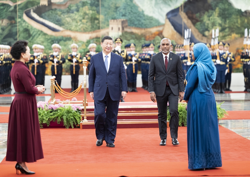 习近平同马尔代夫总统穆伊兹会谈「相关图片」