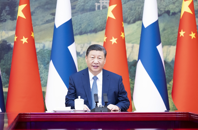 习近平同芬兰总统尼尼斯托举行视频会晤「相关图片」