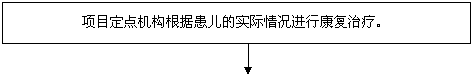 文本框: 项目定点机构根据患儿的实际情况进行康复治疗。